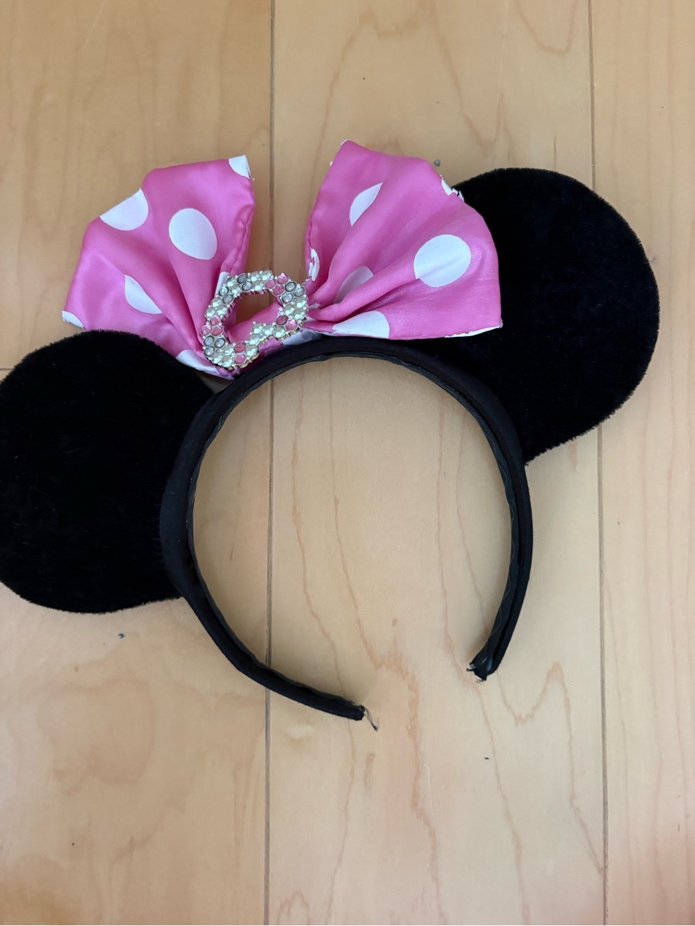 Disney Pink Polka Dot Minnie Mouse Costume with Ear Headband - Picture 6 of 6